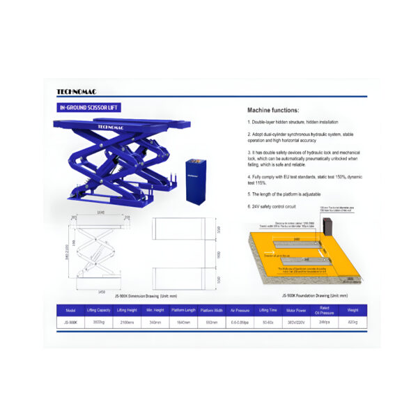 In-Ground Scissor Lift